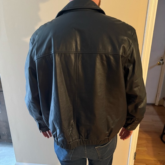 John Ashford REAL Leather Men’s Biker Jacket - Picture 3 of 9